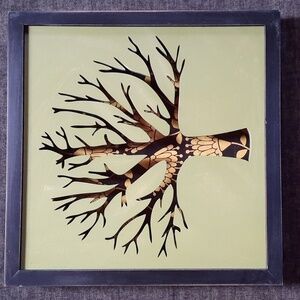 Wood Wall Art Nathan Murrell Hand Crafted Tree of Life Home Shadow Box Decor